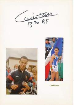 Stephane Caristan  Frankreich   Leichtathletik  Autogramm Karte  original signiert 