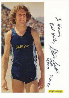 Steve Scott  USA   Leichtathletik  Autogramm Karte  original signiert 