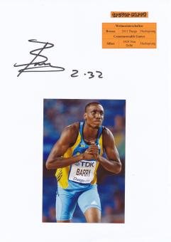 Trevor Barry  Bahamas   Leichtathletik  Autogramm Karte  original signiert 