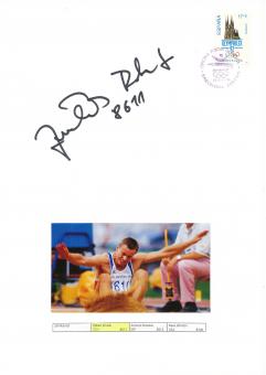 Robert Zmelik  Tschechien  Leichtathletik  Autogramm Karte  original signiert 
