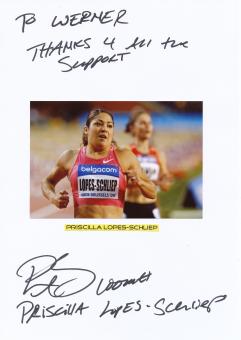 Priscilla Lopes Schliep  Kanada  Leichtathletik  Autogramm Karte  original signiert 