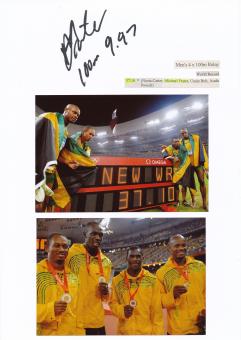 Michael Frater  Jamaika   Leichtathletik  Autogramm Karte  original signiert 