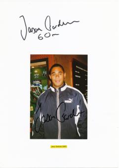 2  x  Jason Gardener  Großbritanien   Leichtathletik  Autogramm Karte  original signiert 