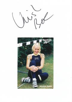 2  x  Kirsten Bolm  Leichtathletik  Autogramm Karte  original signiert 