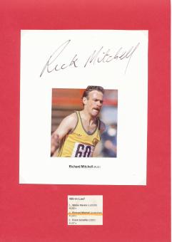 Richard Mitchell  Australien   Leichtathletik  Autogramm Karte  original signiert 