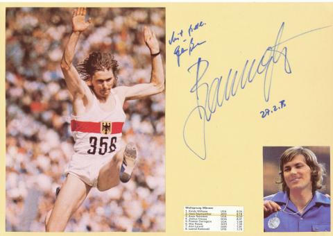 Hans Baumgartner   Leichtathletik  Autogramm Karte  original signiert 