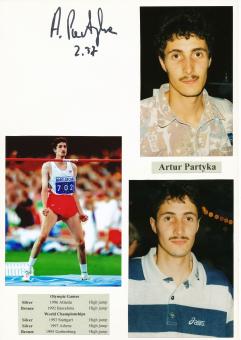 Artur Partyka  Polen  Leichtathletik  Autogramm Karte  original signiert 