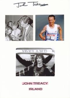 John Treacy  Irland  Leichtathletik  Autogramm Karte  original signiert 