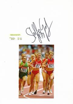 Stefanie Graf  Österreich  Leichtathletik  Autogramm Karte  original signiert 