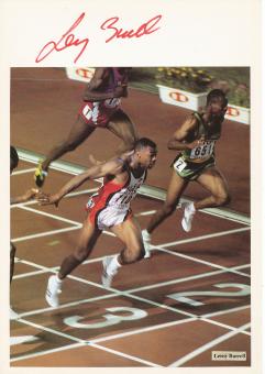 Leroy Burrell  USA  Leichtathletik  Autogramm Karte  original signiert 
