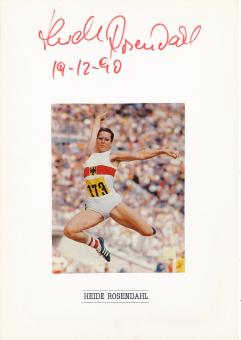 Heide Rosendahl  Leichtathletik  Autogramm Karte  original signiert 