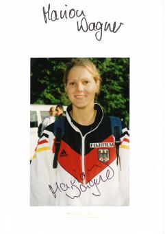 2  x  Marion Wagner  Leichtathletik  Autogramm Karte  original signiert 