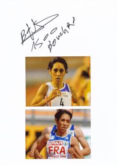 Bouchra Ghezielle  Frankreich  Leichtathletik  Autogramm Karte  original signiert 