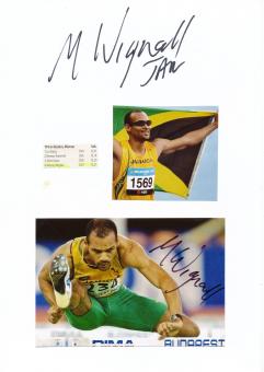 2  x  Maurice Wignall  Jamaika  Leichtathletik  Autogramm Karte  original signiert 
