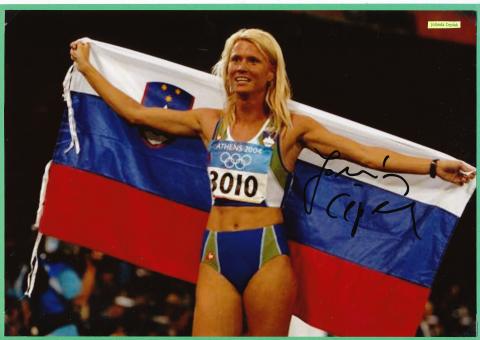 Jolanda Ceplak  Slowenien  Leichtathletik Autogramm 20x30 cm Foto original signiert 