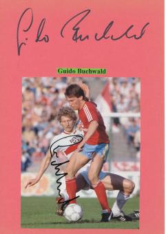 2  x  Guido Buchwald  VFB Stuttgart  Fußball Autogramm Karte  original signiert 