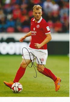 Johannes Geis  FSV Mainz 05  Fußball 28 x 20 cm Autogramm Foto original signiert 