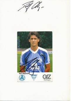 2  x  Ralf Allgöwer  Stuttgarter Kickers  Fußball  Autogramm Karte  original signiert 