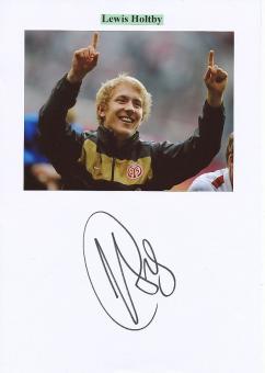 Lewis Holtby  FSV Mainz 05   Fußball Autogramm Karte  original signiert 