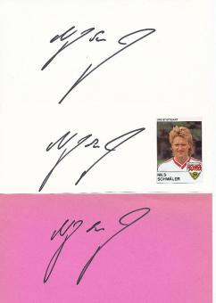 3  x  Nils Schmäler  VFB Stuttgart   Fußball Autogramm Karte  original signiert 