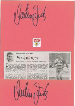 2  x  Martin Fritz  VFB Stuttgart   Fußball Autogramm Karte  original signiert 