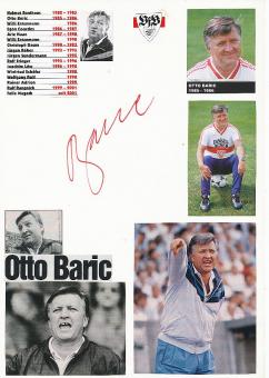 Otto Baric † 2020  VFB Stuttgart   Fußball Autogramm Karte  original signiert 