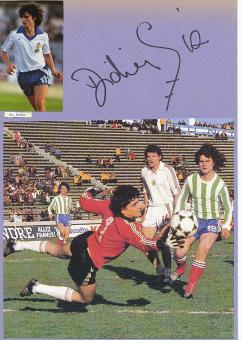 Didier Six  Frankreich  Fußball Autogramm Karte  original signiert 
