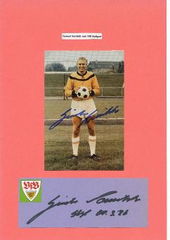 2  x  Günter Sawitzki  † 2020   VFB Stuttgart  Fußball Autogramm Karte  original signiert 