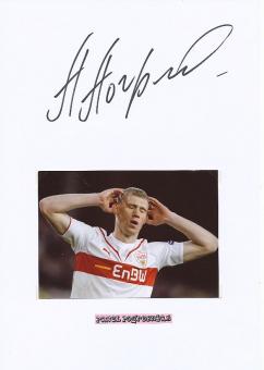 Pawel Pogrebnyak   VFB Stuttgart  Fußball Autogramm Karte  original signiert 