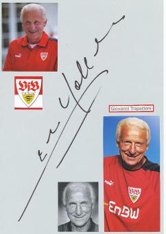 Giovanni Trapattoni  VFB Stuttgart  Fußball  Autogramm Karte  original signiert 