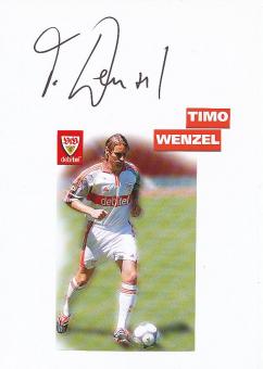 Timo Wenzel   VFB Stuttgart  Fußball Autogramm Karte  original signiert 