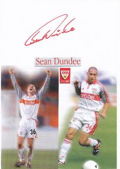 Sean Dundee   VFB Stuttgart  Fußball Autogramm Karte  original signiert 