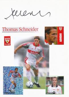 Thomas Schneider   VFB Stuttgart  Fußball Autogramm Karte  original signiert 