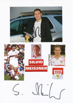 2  x  Silvio Meißner   VFB Stuttgart  Fußball Autogramm Karte  original signiert 
