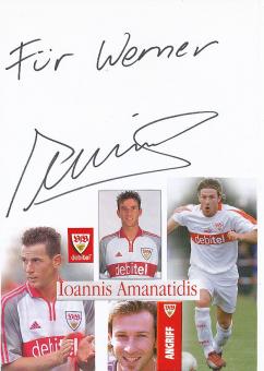 Ioannis Amanatidis  VFB Stuttgart  Fußball Autogramm Karte  original signiert 