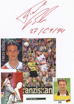 Fredi Bobic   VFB Stuttgart  Fußball Autogramm Karte  original signiert 