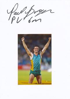Paul Burgess  Australien   Leichtathletik Autogramm Karte original signiert 
