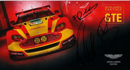 ?   Aston Martin  Auto Motorsport  Autogrammkarte  original signiert 