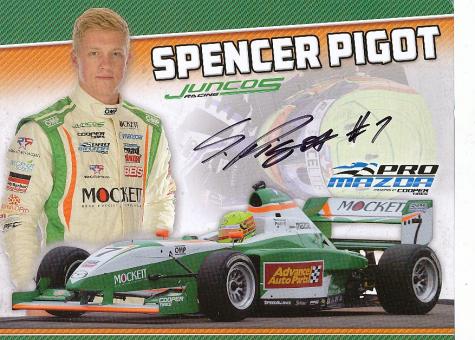 Spencer Pigot   Auto Motorsport  Autogrammkarte  original signiert 