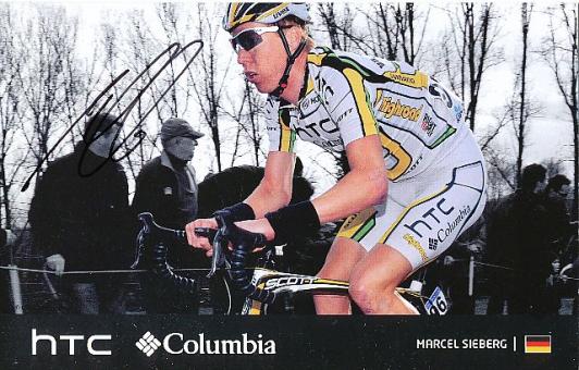 Marcel Sieberg  Team HTC Highroad  Radsport  Autogrammkarte original signiert 