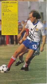 Philippe Anziani  Frankreich WM 1986  Fußball Bild original signiert 