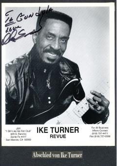 Ike Turner  2007  Musik Autogramm Foto  original signiert 