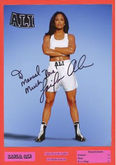 Laila Ali  USA Boxen  Autogramm Foto original signiert 