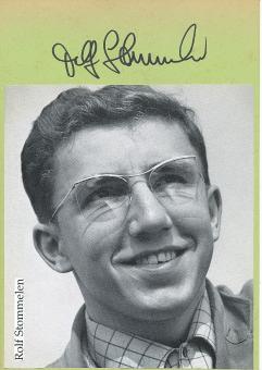 Rolf Stommelen † 1983   Formel 1  Auto Motorsport  Autogramm Karte original signiert 