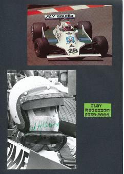 Clay Regazzoni  † 2006  CH  Formel 1  Auto Motorsport  Autogramm Foto  original signiert 
