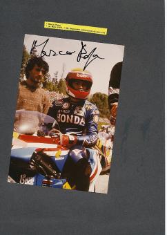 Marco Papa † 1999  Italien  Motorrad Autogramm Foto  original signiert 