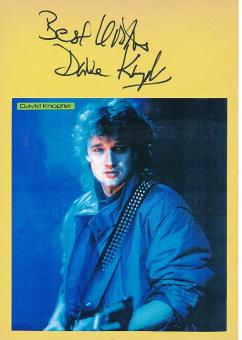 David Knopfler  Dire Straits  Musik Autogramm Karte original signiert 