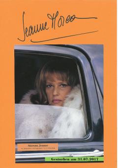 Jeanne Moreau † 2017  Film & TV Autogramm Karte original signiert 