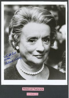Mildred Natwick † 1994 Film & TV Autogramm Foto  original signiert 