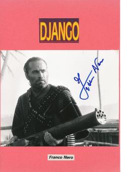 Franco Nero  Django   Film & TV Autogramm Foto  original signiert 